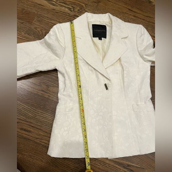 NWOT Classiques Entier Atelier Women’s Tailored White Blazer 3/4 Sleeve XS - Picture 7 of 10